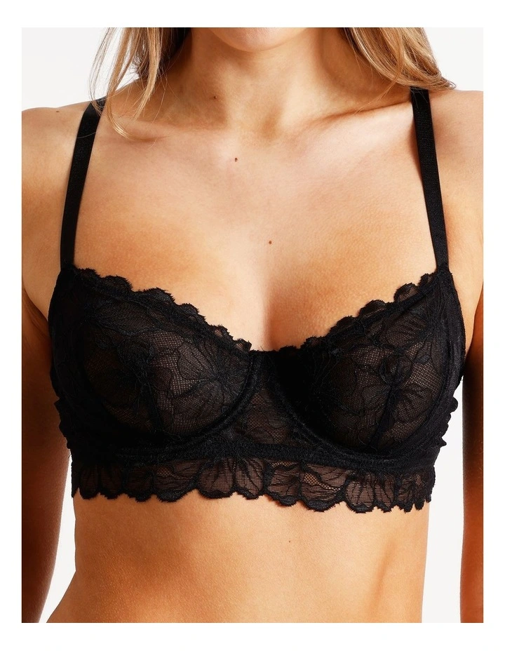Embrace Longline Underwire Bra in Plum image 7