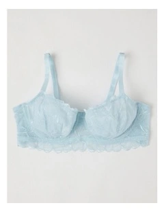 Embrace Longline Underwire Bra in Blue