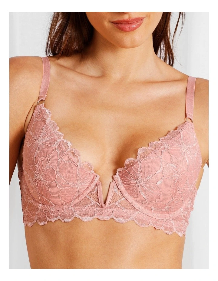 Embrace Padded Underwire Bra in Petal Pink image 2