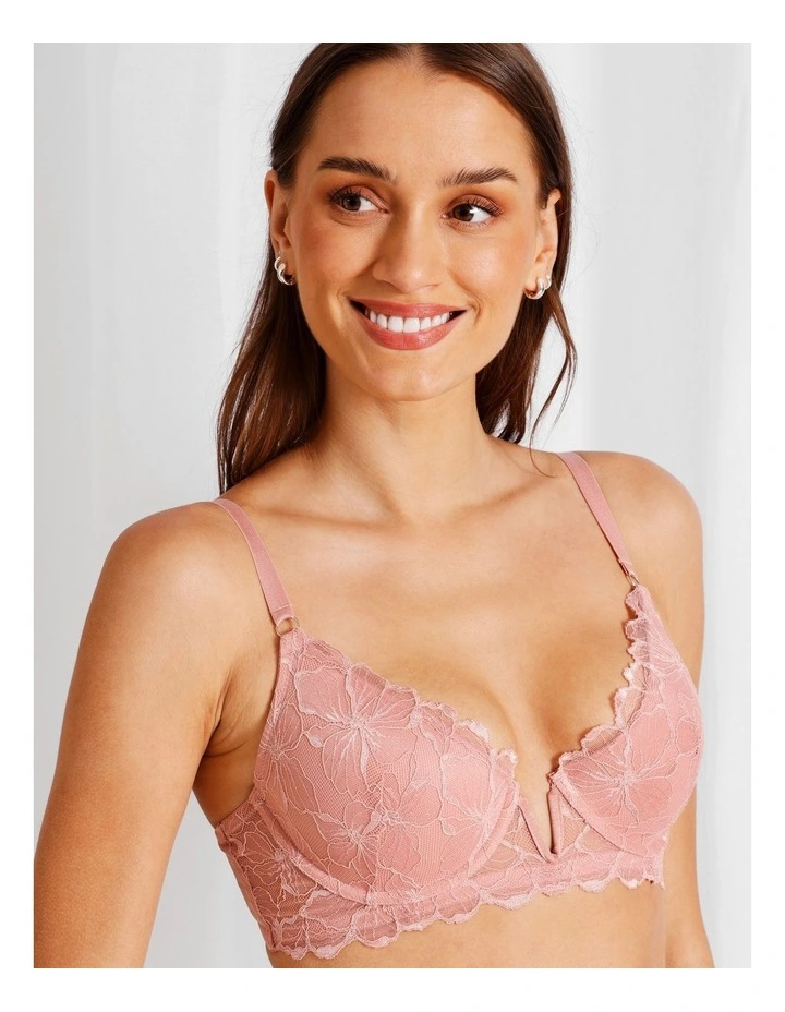 Embrace Padded Underwire Bra in Petal Pink image 5