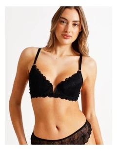 Embrace Padded Underwire Bra in Plum