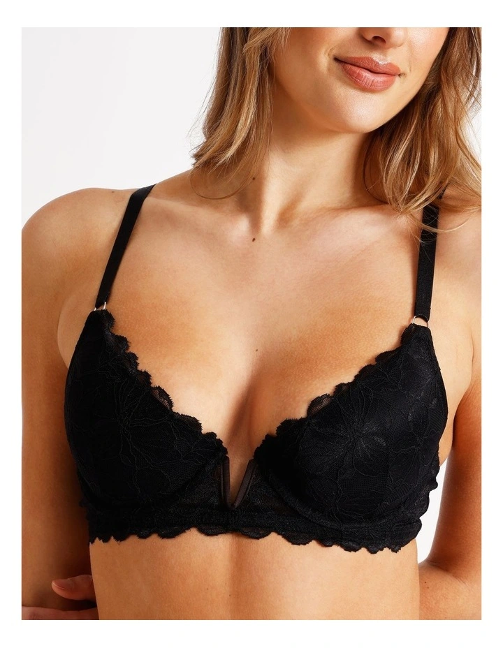Embrace Padded Underwire Bra in Plum image 2