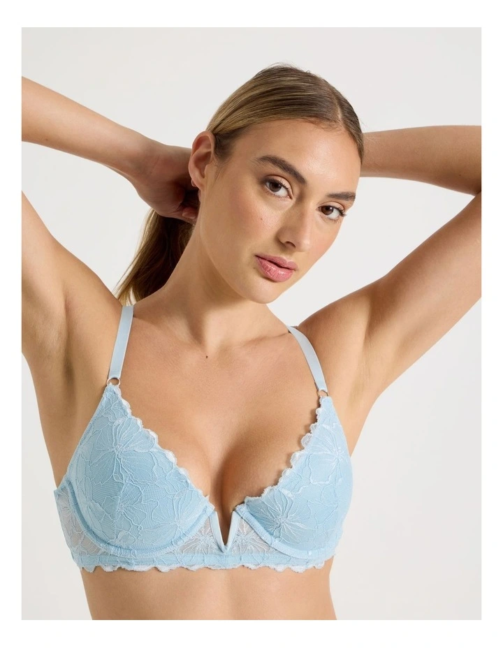 Embrace Padded Underwire Bra in Plum image 1