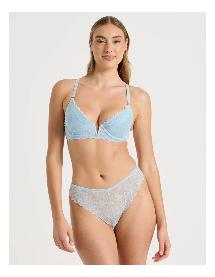 Embrace Padded Underwire Bra in Plum image 3