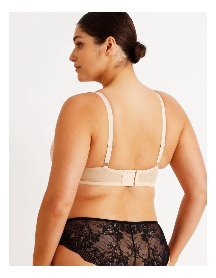 Empower D Lace Underwire Demi Bra in Beige image 4