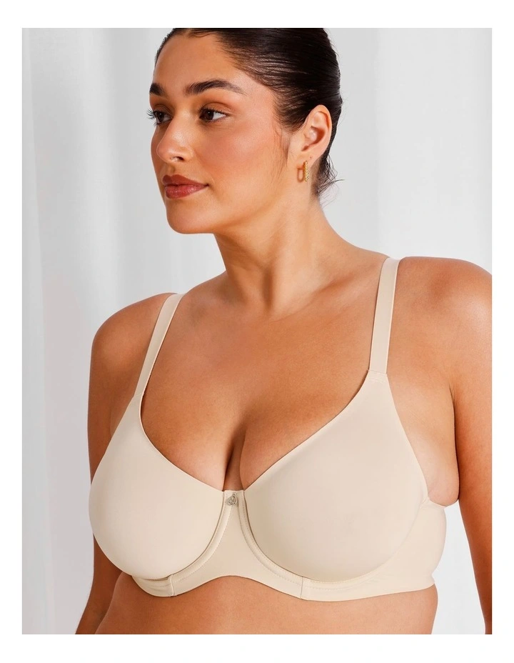 Empower D  Micro Underwire Bonded Bra in Beige image 1