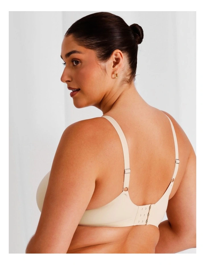 Empower D  Micro Underwire Bonded Bra in Beige image 6