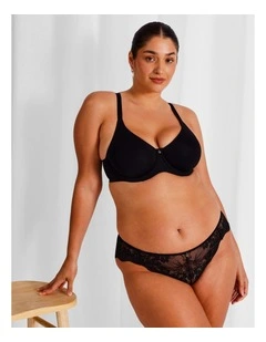 Empower D  Micro Underwire Bonded Bra in Black