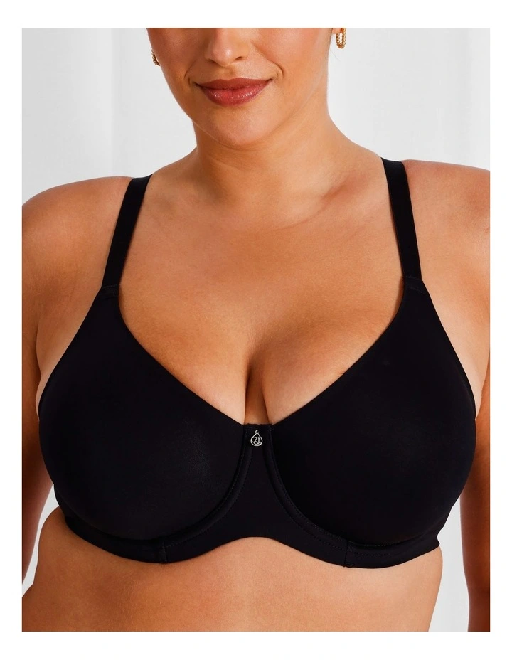 Empower D  Micro Underwire Bonded Bra in Black image 4