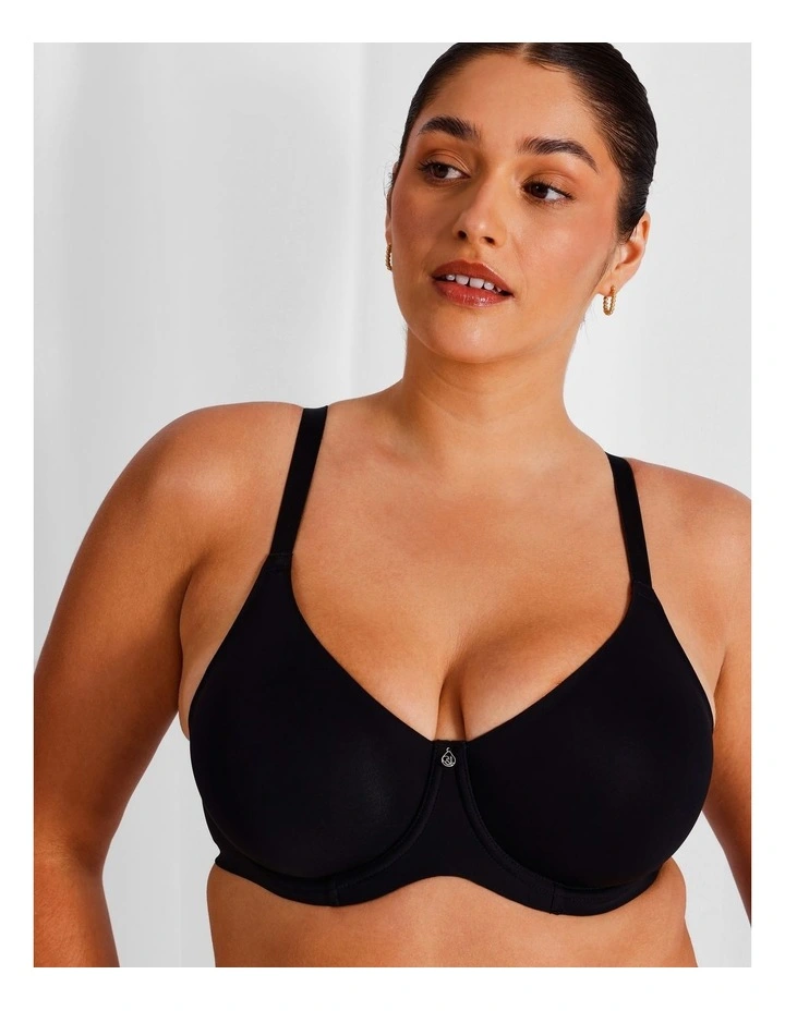 Empower D  Micro Underwire Bonded Bra in Black image 5