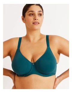 Empower D  Micro Underwire Bonded Bra in Teal