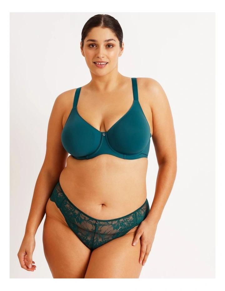 Empower D Micro Underwire Bonded Bra in Teal image 2