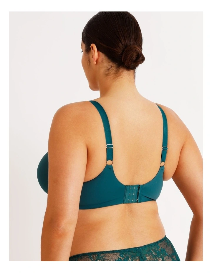 Empower D Micro Underwire Bonded Bra in Teal image 4