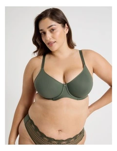 Empower D Micro Underwire Bonded Bra in Plum