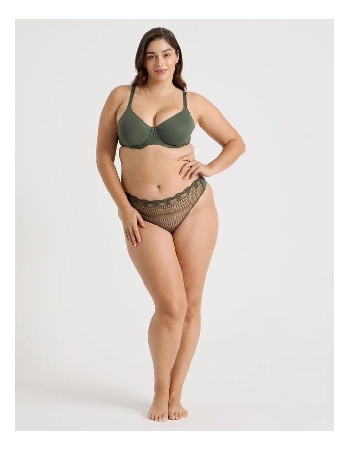 Empower D  Micro Underwire Bonded Bra in Plum image 3