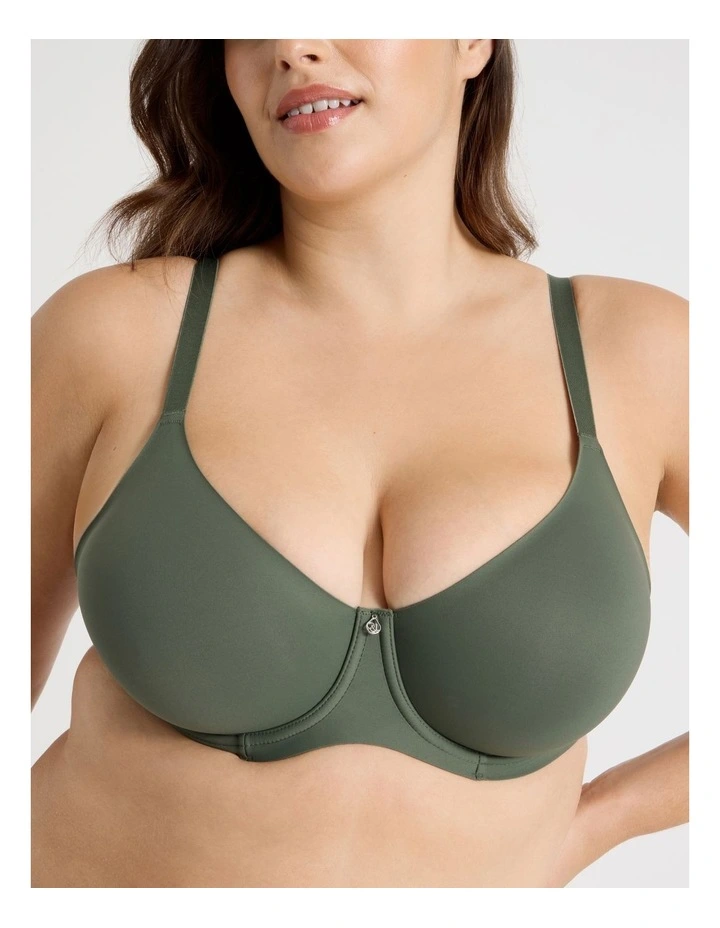 Empower D  Micro Underwire Bonded Bra in Plum image 4