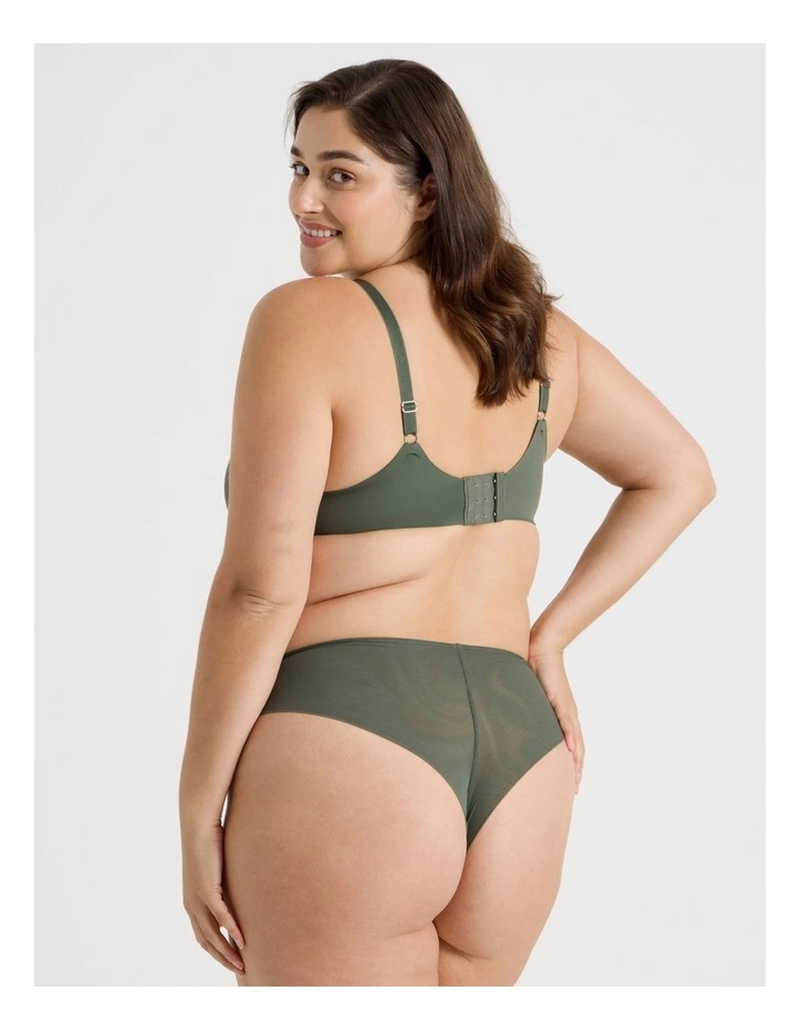 Empower D  Micro Underwire Bonded Bra in Plum image 5