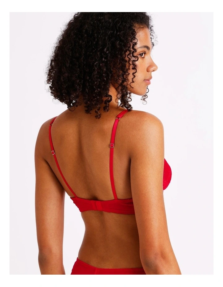 Nighttime Underwire Balconette Bra in Red image 5