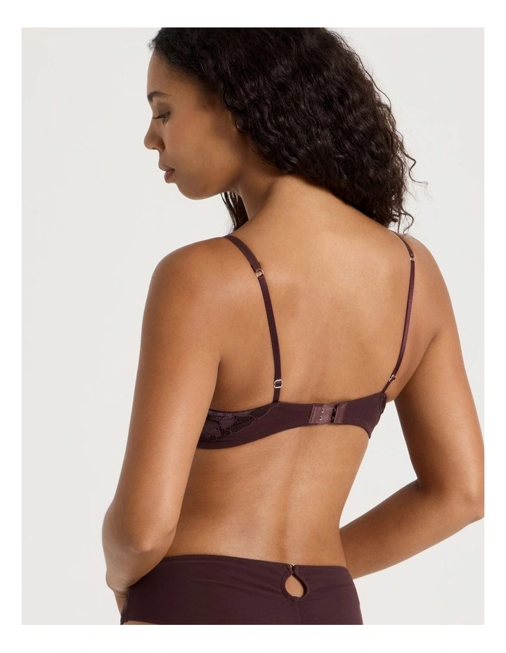 Nighttime Underwire Balconette Bra in Dark Mauve image 6
