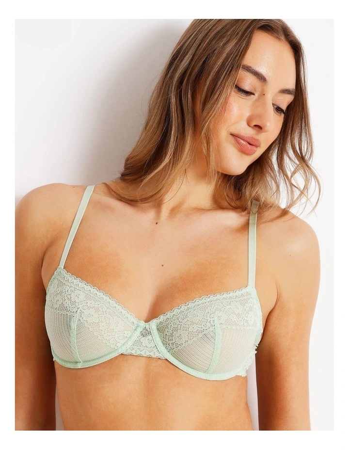 Sienna Underwire Bra in Green image 3