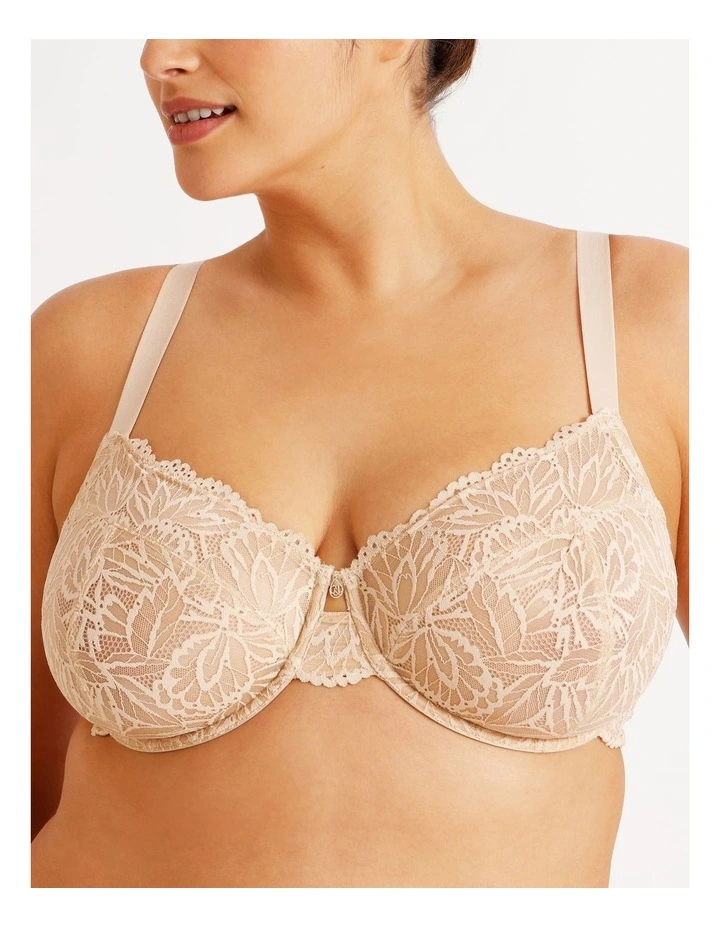Empower D  Underwire Non Contour Bra in Beige image 2