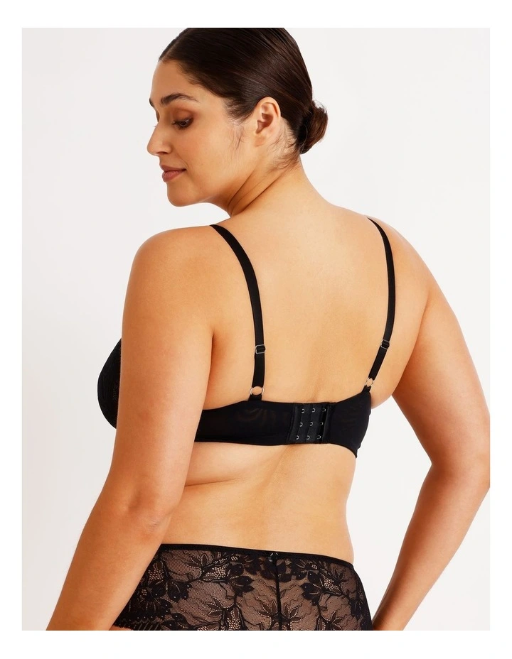 Empower D  Underwire Non Contour Bra in Black image 4