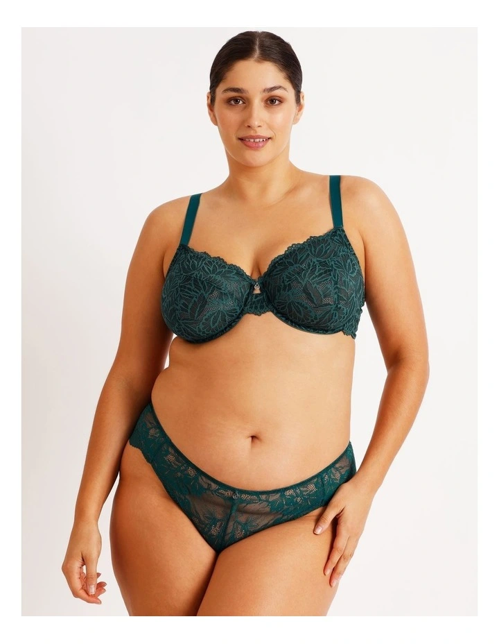Empower D  Underwire Non Contour Bra in Green image 2
