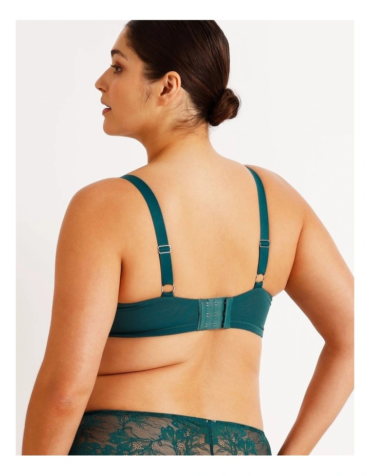 Empower D  Underwire Non Contour Bra in Green image 4