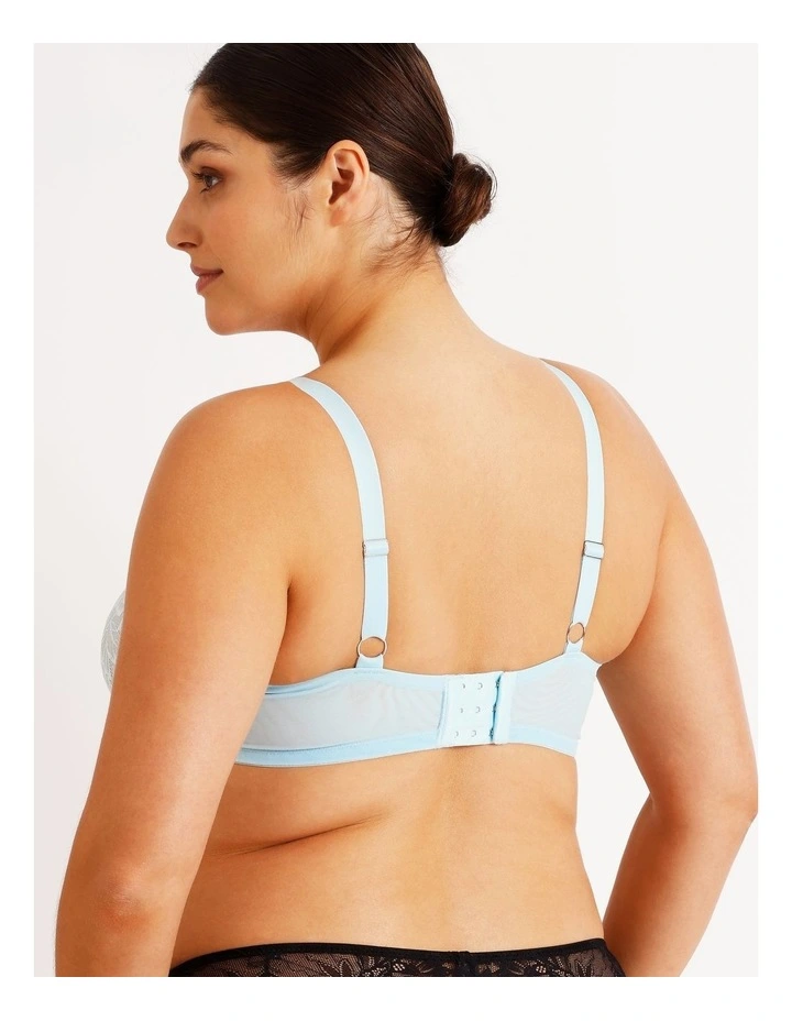 Empower D  Underwire Non Contour Bra in Blue image 4