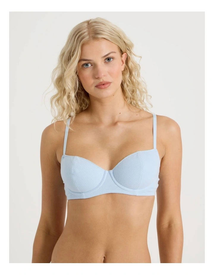 Chloe & Lola Lola Cotton Rib Balconette Bra UCLS26800 image 2