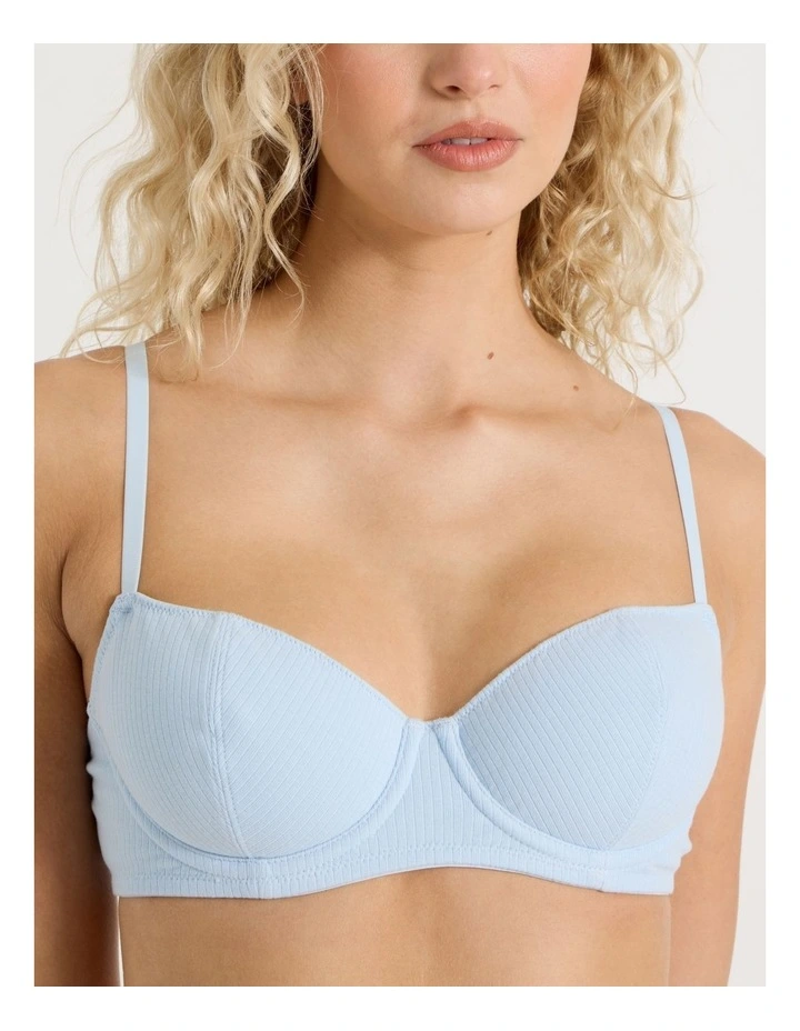 Chloe & Lola Lola Cotton Rib Balconette Bra UCLS26800 image 3