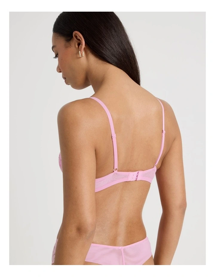 Lola Broderie Lace Underwire Bra in Pink image 6