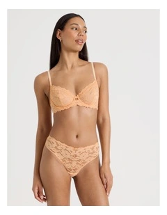 Lola Broderie Lace Underwire Bra in Apricot