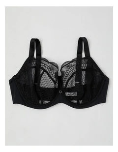 Empower D  Balconette Bra in Black