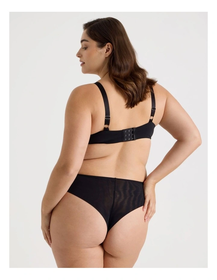 Empower D  Balconette Bra in Black image 5