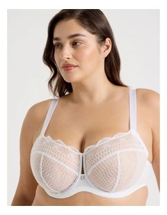 Empower D  Balconette Bra in White