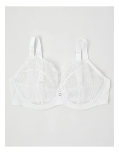 Empower D  Balconette Bra in White