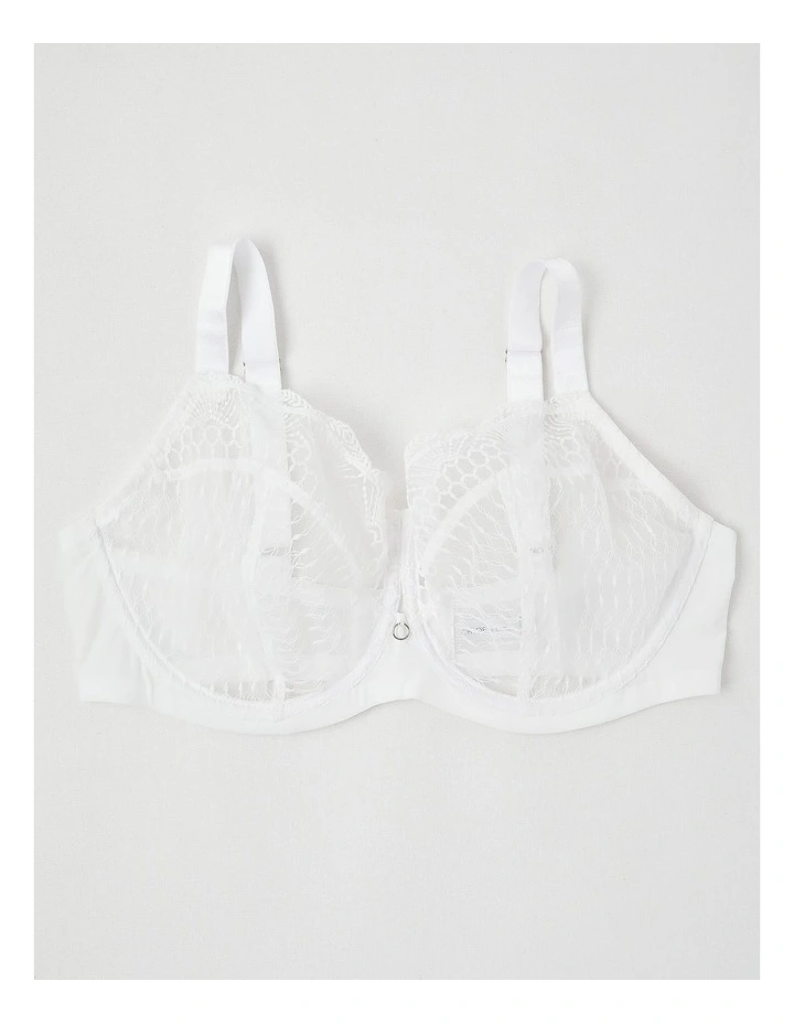 Empower D  Balconette Bra in White image 1