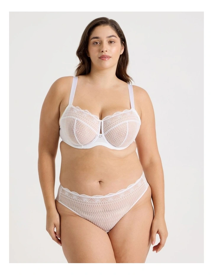 Empower D Balconette Bra in White image 2