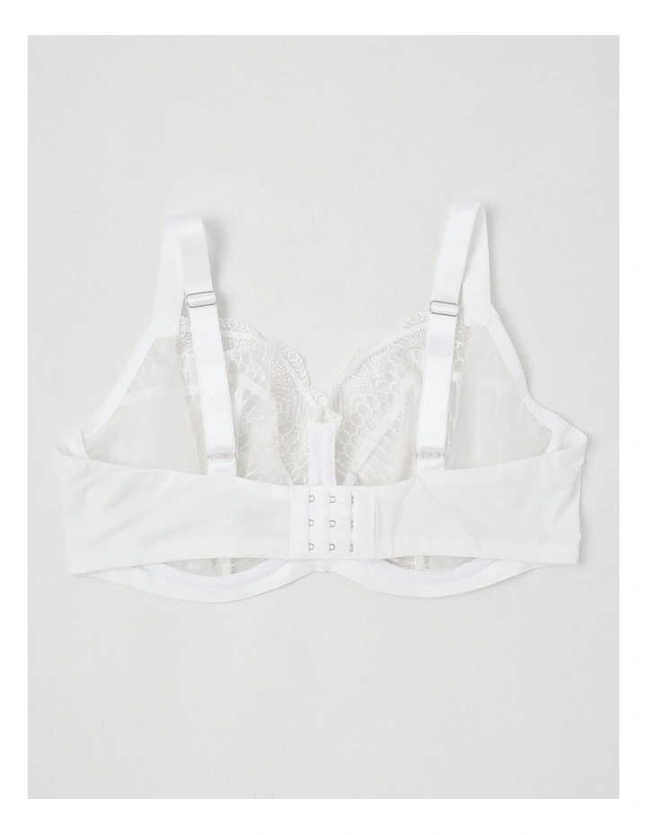 Empower D  Balconette Bra in White image 2