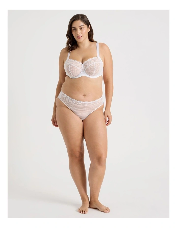 Empower D Balconette Bra in White image 5
