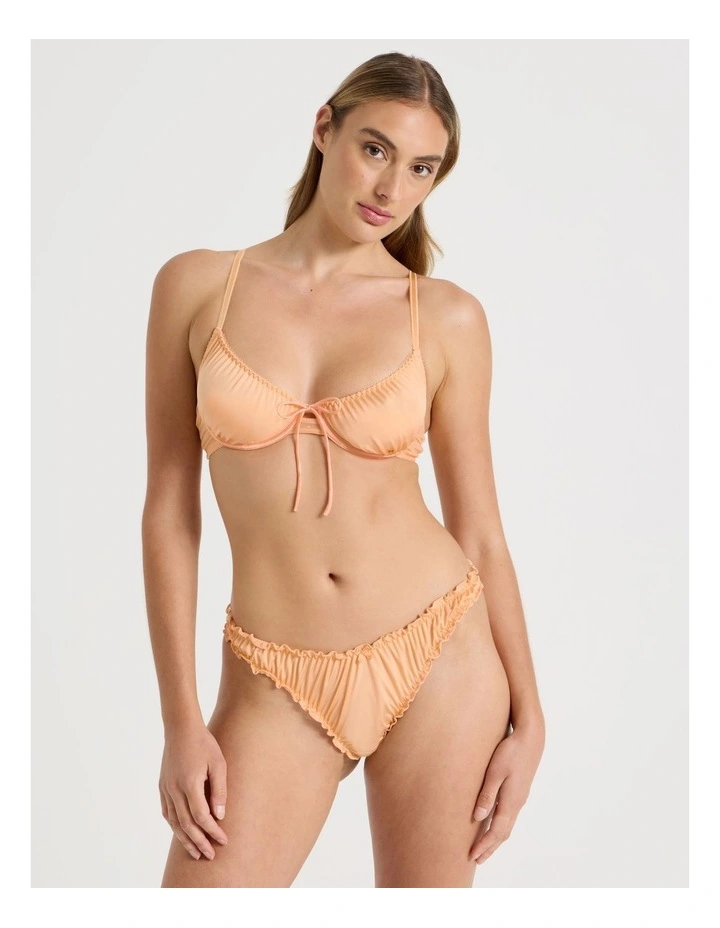Lola Frill Underwire Bra in Apricot image 2
