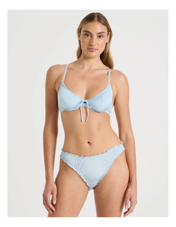 Lola Frill Underwire Bra in Blue image 5