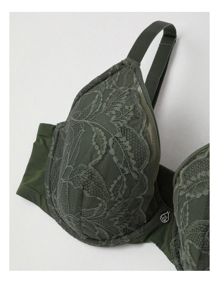Empower D  Demi Mesh Bra in Green image 2
