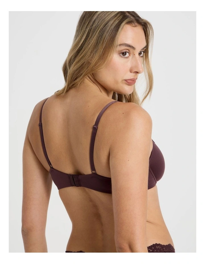 Cheeky Lace Underwire Scoop Bra in Brown image 6