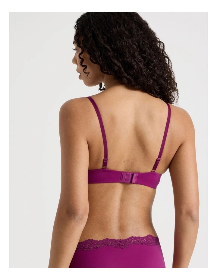 Cheeky Lace Underwire Scoop Bra in Purple image 6