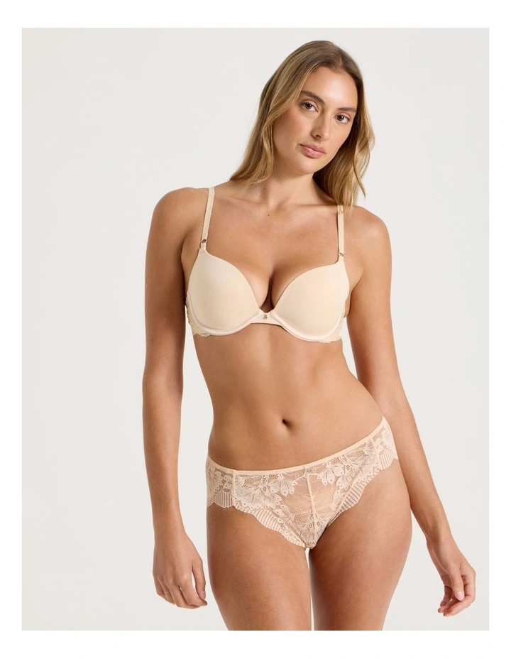 Bare Beauty Push Up Bra in Beige image 1