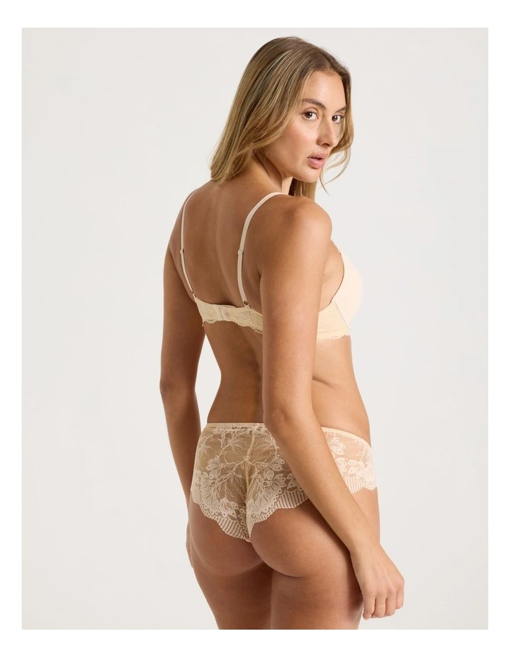 Bare Beauty Push Up Bra in Beige image 5