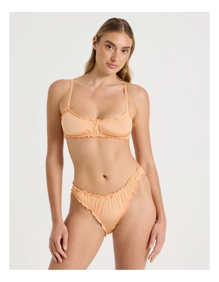Lola Frill Bralette in Apricot image 2