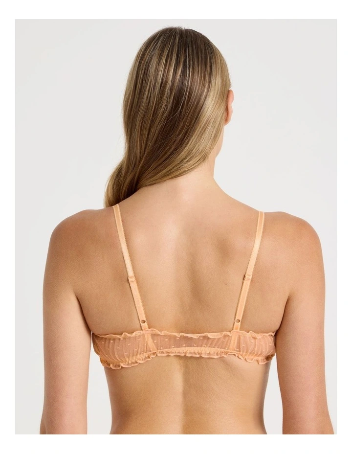 Lola Frill Bralette in Apricot image 5